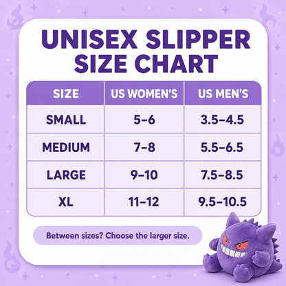 Gengar Open-Toe Plush Slippers