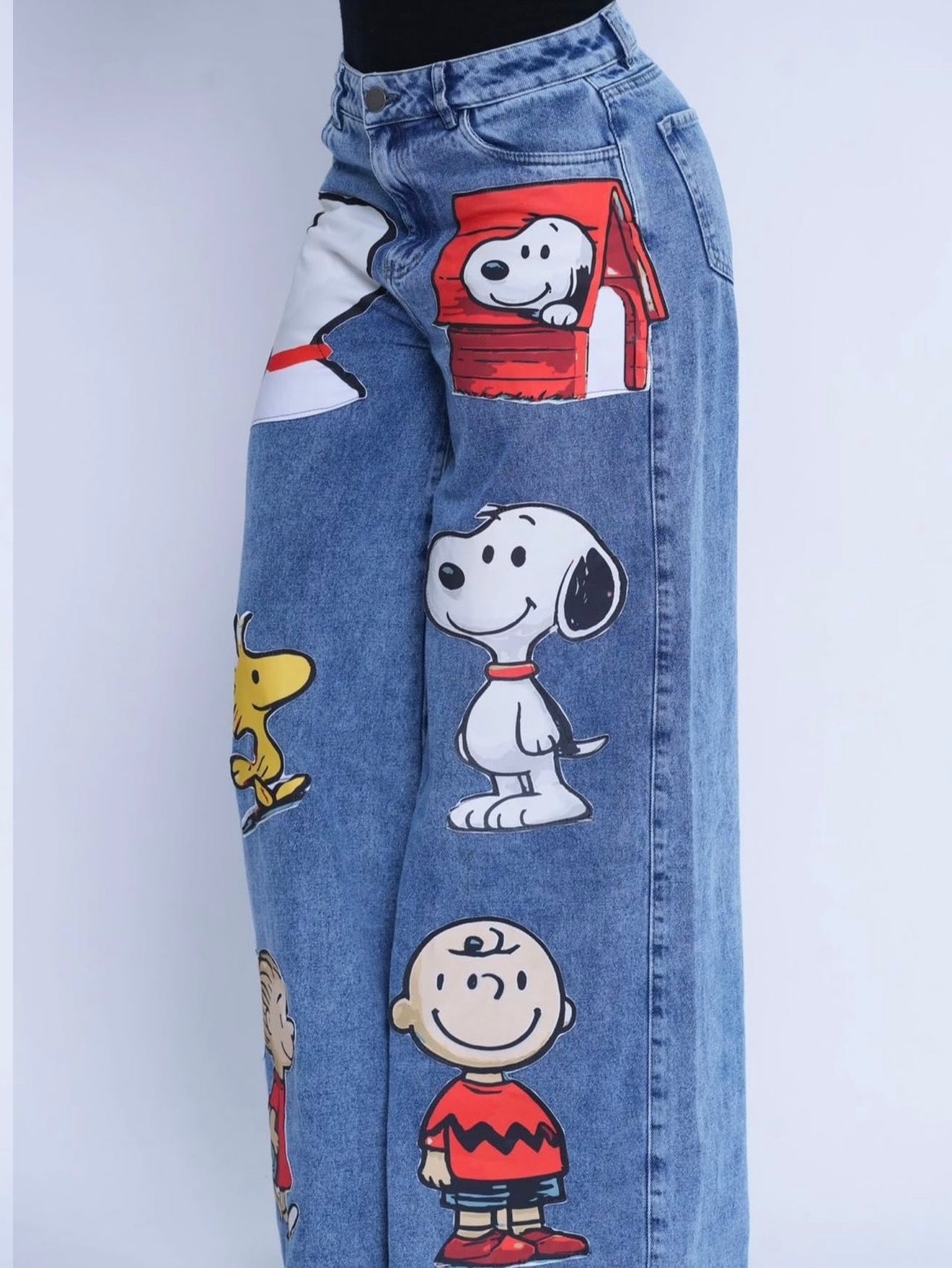 Snoopy Cartoon Baggy Jeans