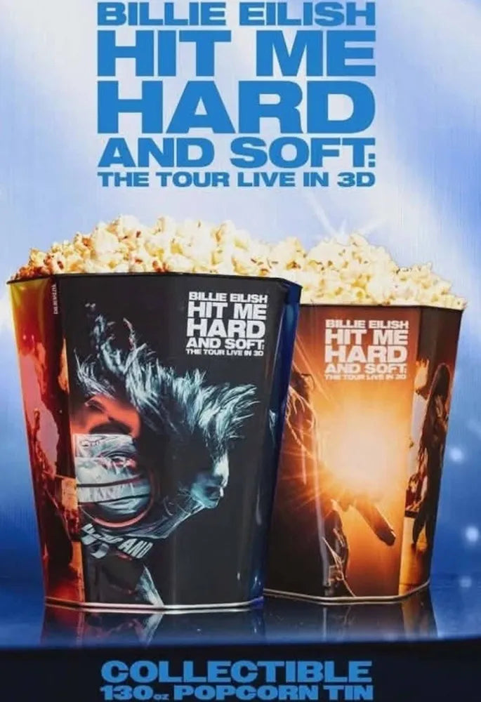 Bundle Billie Eilish Limited Hit Me hard & soft popcorn Bucket + Cup