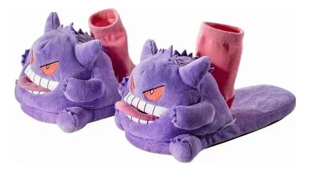 Gengar Open-Toe Plush Slippers